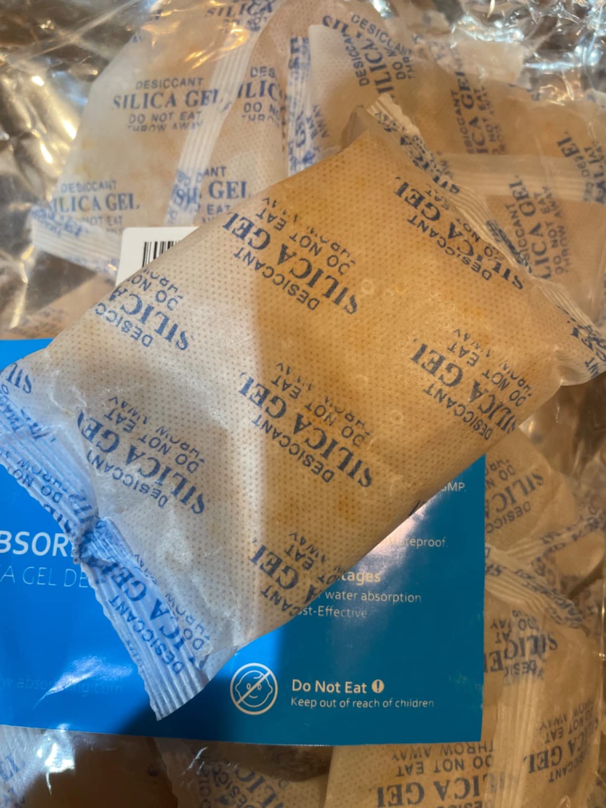 Large Desiccant Packs, 1000 Gram 4 Packs Silica Gel Packets, Silica Gel Car Dehumidifier by Reusable, Large Moisture Absorbers for Electric Tool, Basement, 3D Filaments and Safes customer photo 1