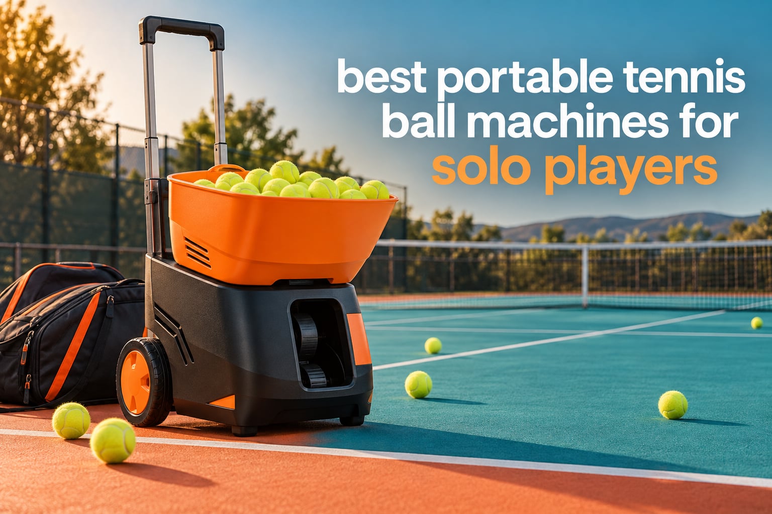 best portable tennis ball machines for solo players