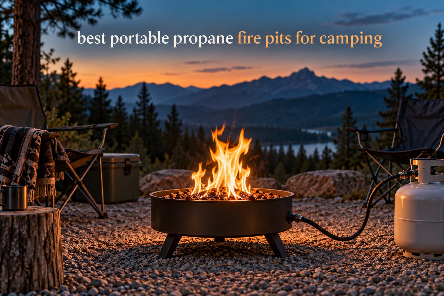 best portable propane fire pits for camping
