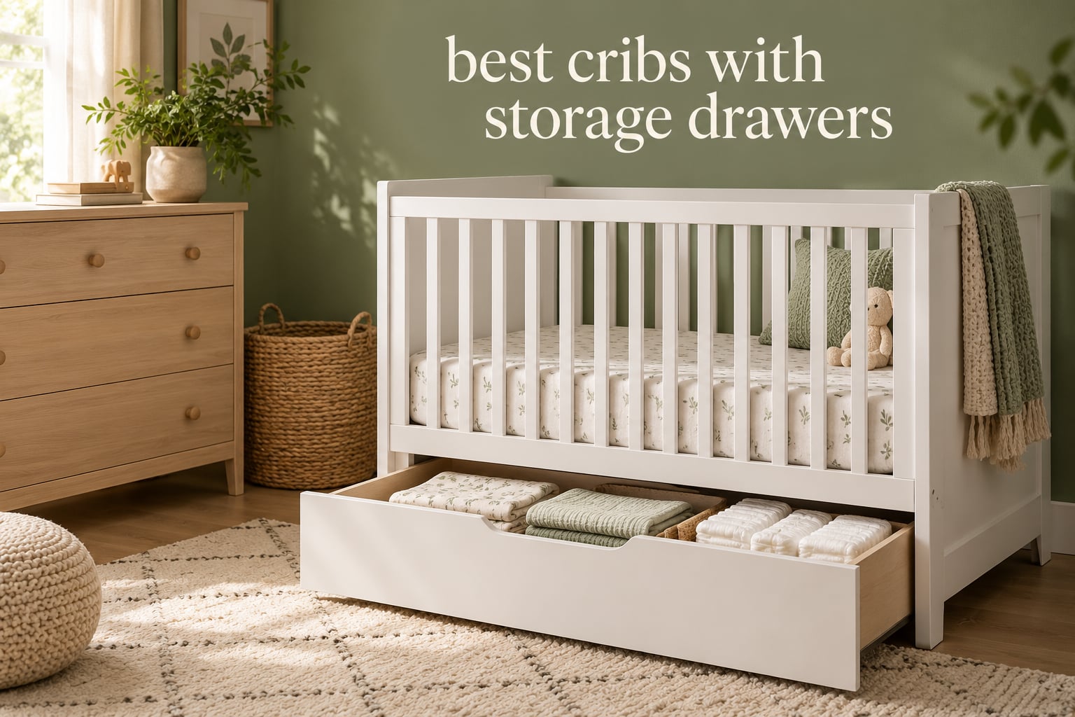 best cribs with storage drawers