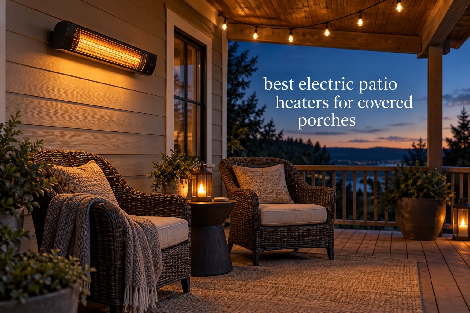best electric patio heaters for covered porches