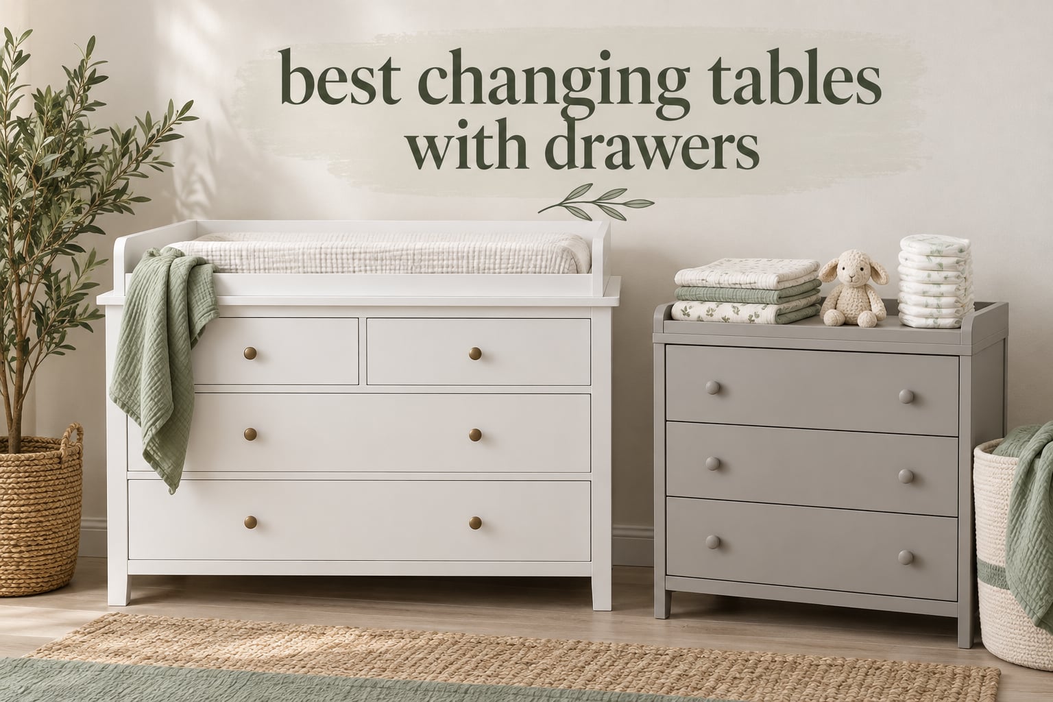 best changing tables with drawers