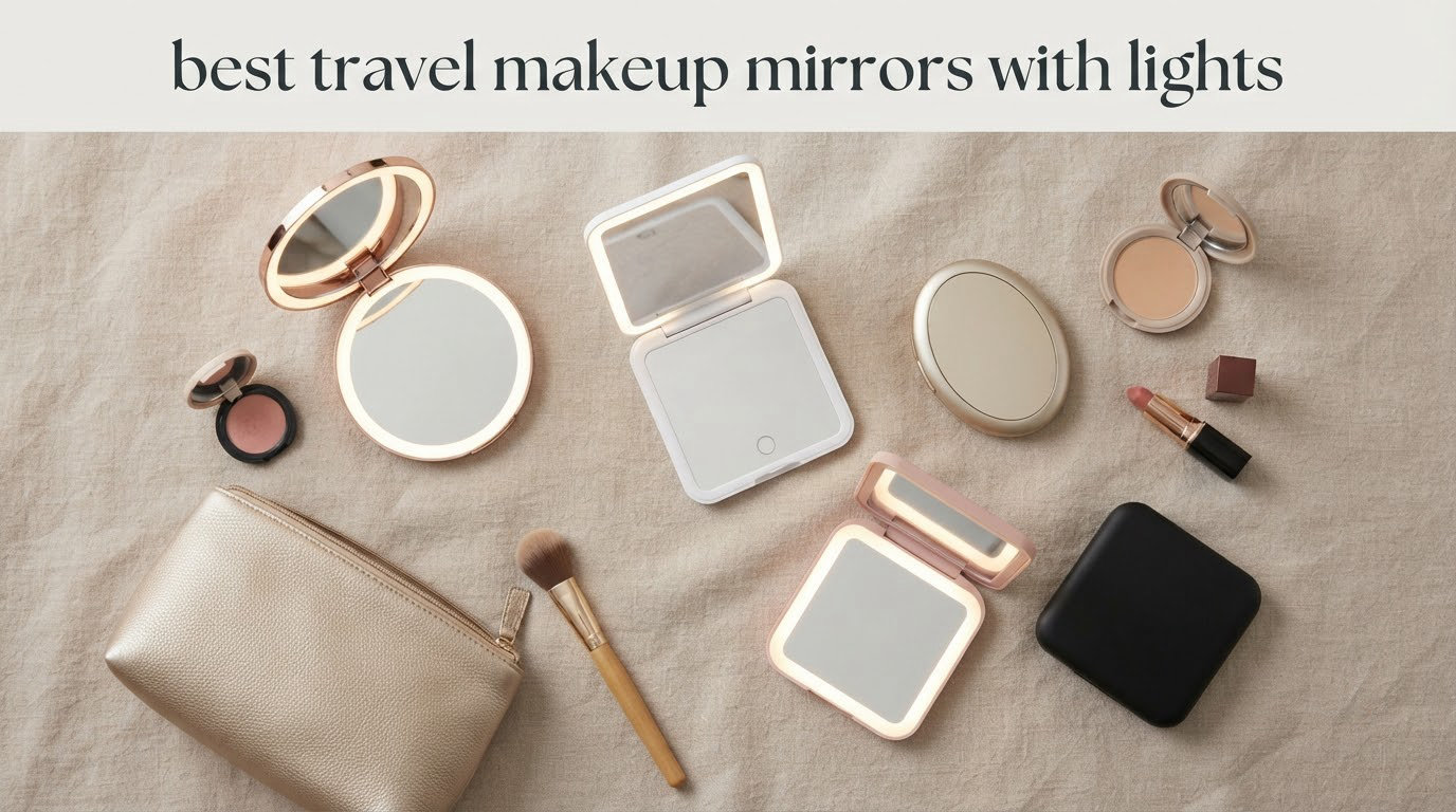 best travel makeup mirrors with lights